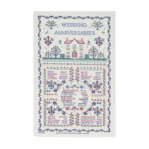 ULSTER WEAVERS Wedding Anniversaries Linen Tea Towel Sampler Wall Hanging NWT